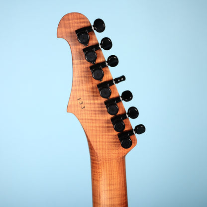 Lipe Virtuoso 7 Fanned Fret Curly Maple Seven String Electric Guitar Fireburst