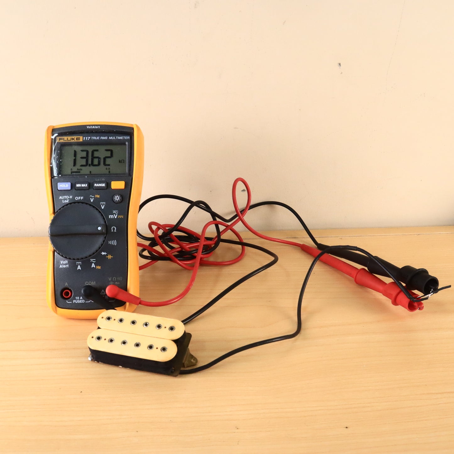 Vintage 1980's DiMarzio Super Distortion humbucker Guitar Pickup Cream 13.62ohms