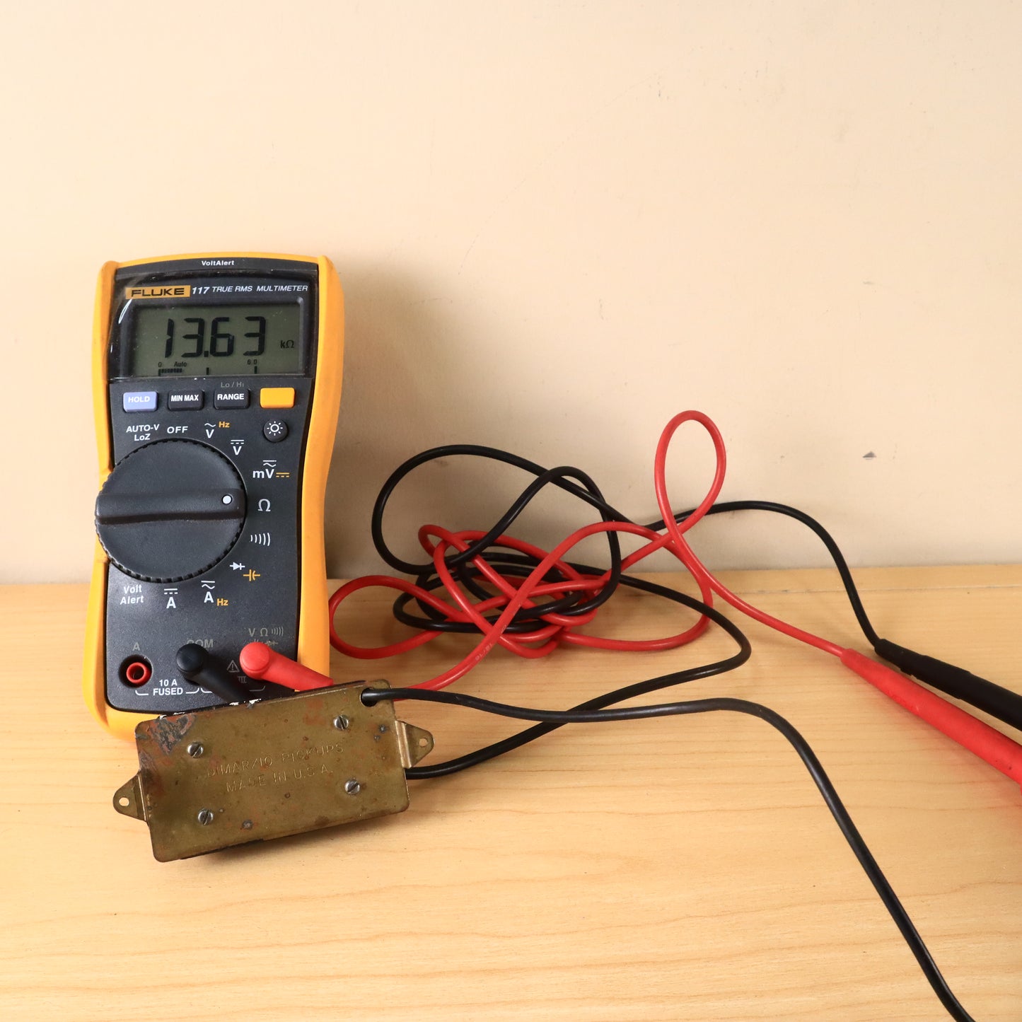 Vintage 1980's DiMarzio Super Distortion humbucker Guitar Pickup Cream 13.62ohms