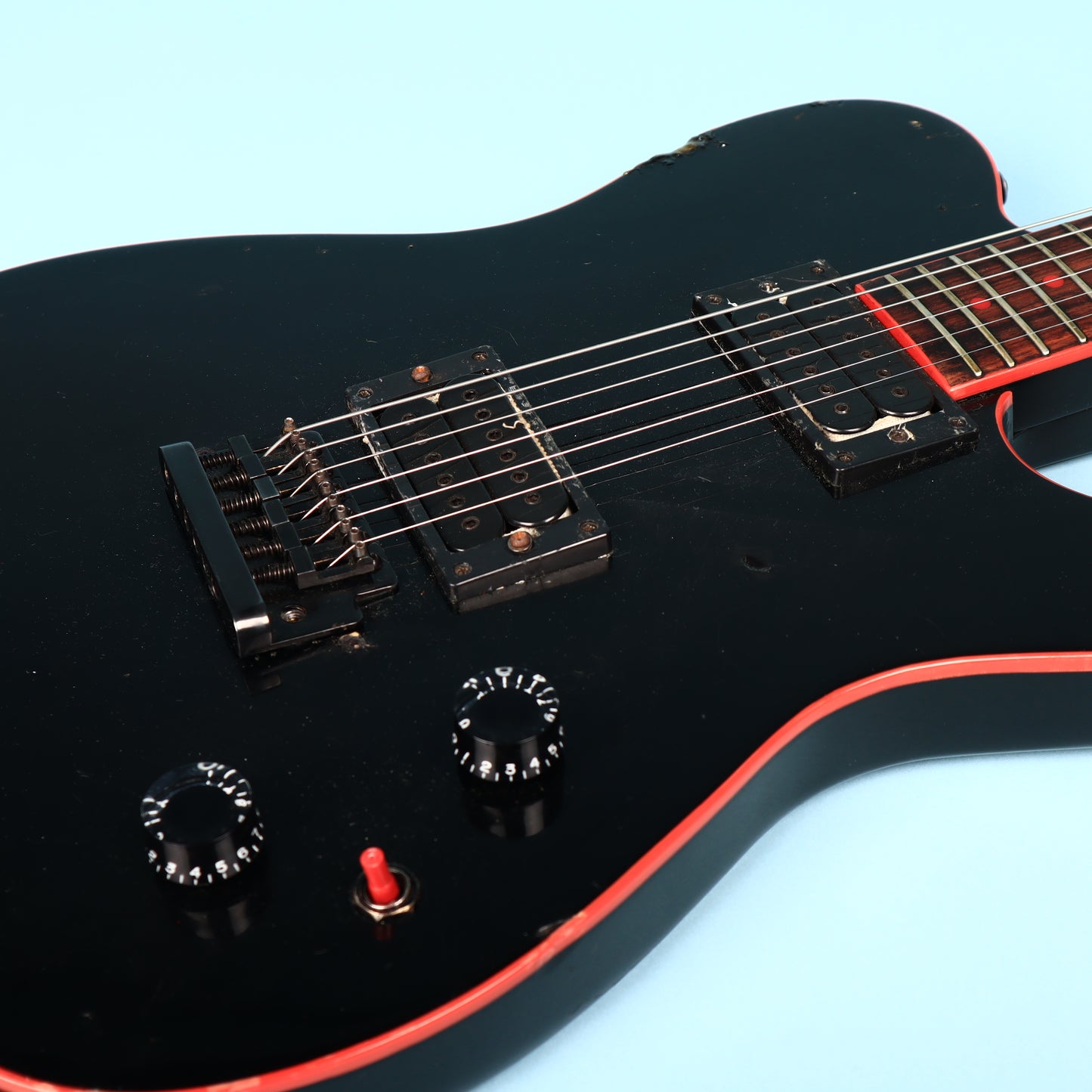 Memphis Tele 1980s Japan GB400/GB410 Red Black Widow Electric Guitar
