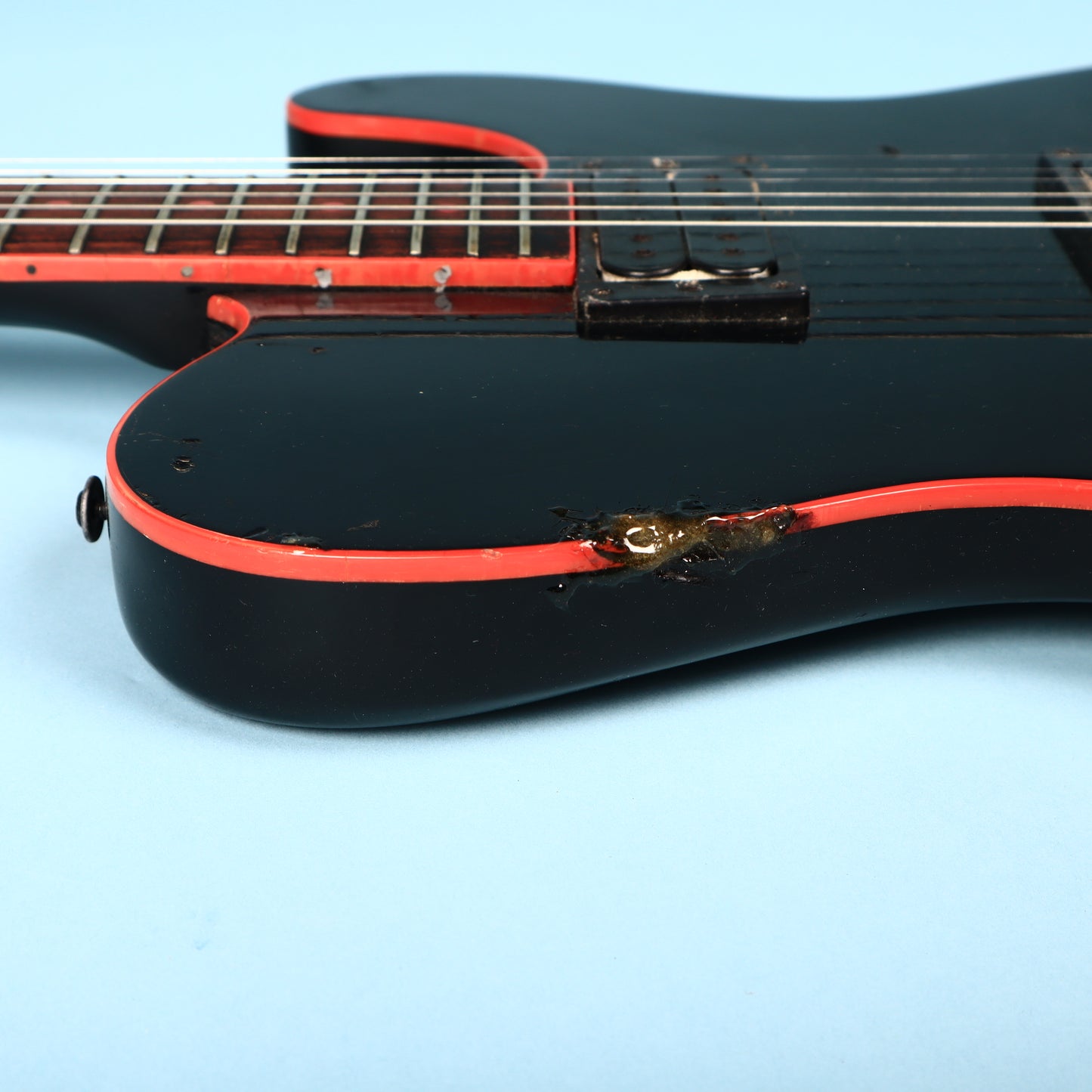 Memphis Tele 1980s Japan GB400/GB410 Red Black Widow Electric Guitar