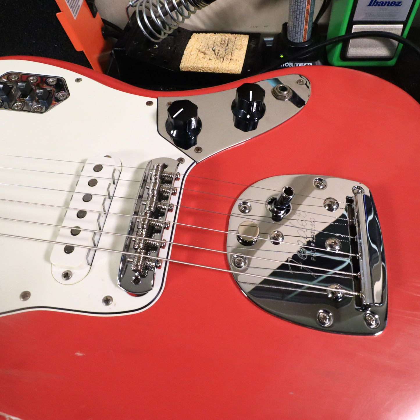 2014 Classic 60s Jaguar Fiesta Red Rosewood Electric Guitar