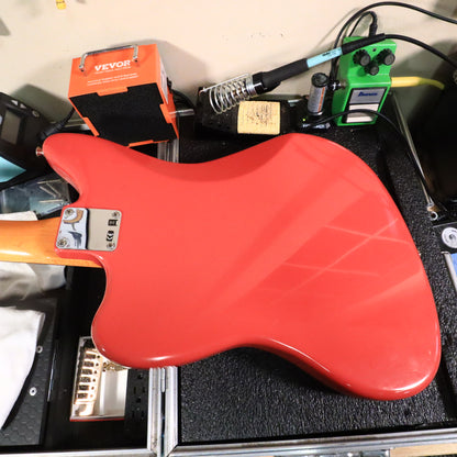 2014 Classic 60s Jaguar Fiesta Red Rosewood Electric Guitar