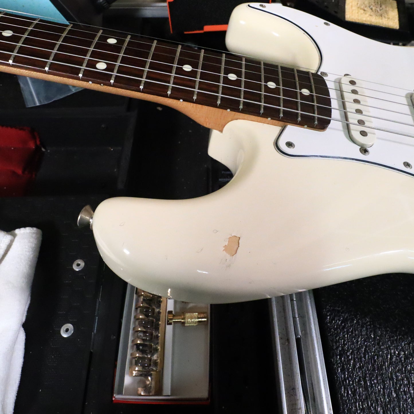 Squier Stratocaster MIJ 1986 Rosewood Fretboard Olympic White