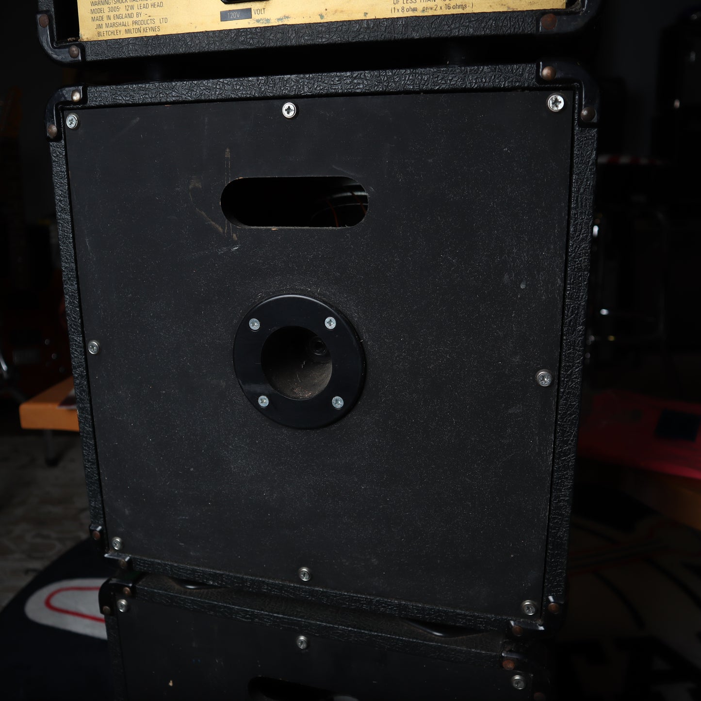 1980's Vintage Marshall Lead 12 Guitar Amplifier Mini Full Stack 3005
