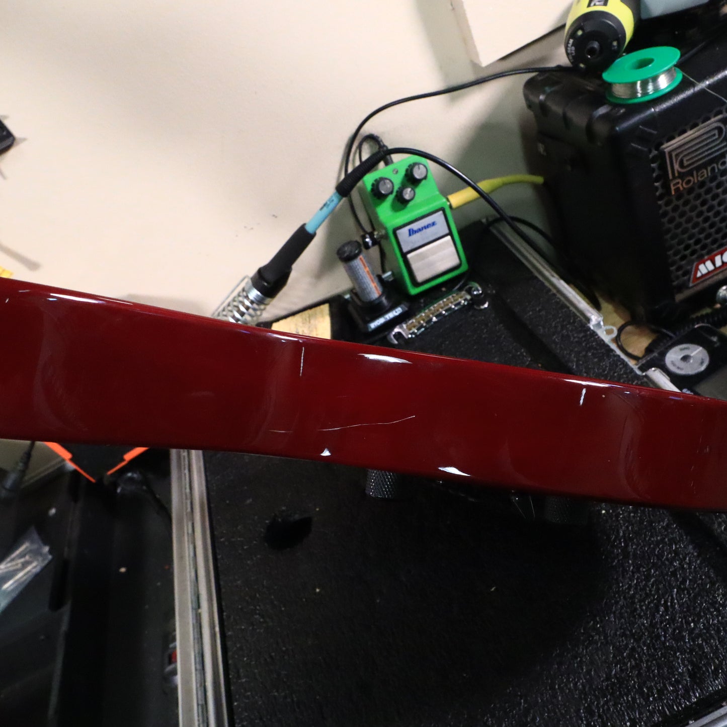 1996 Jackson Performer PS-4 HSH Electric Guitar Trans Red