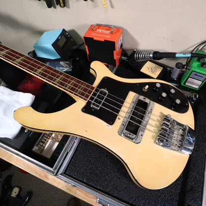 Rickenbacker 4001 Bass Guitar White 1974 Road Worn