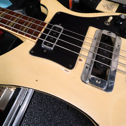 Rickenbacker 4001 Bass Guitar White 1974 Road Worn