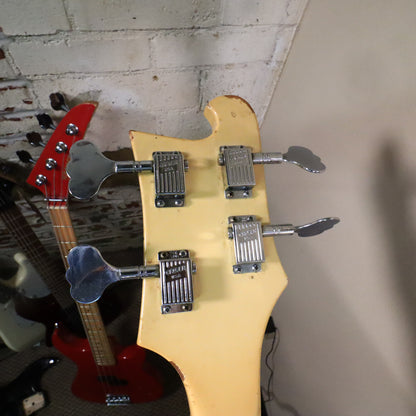 Rickenbacker 4001 Bass Guitar White 1974 Road Worn