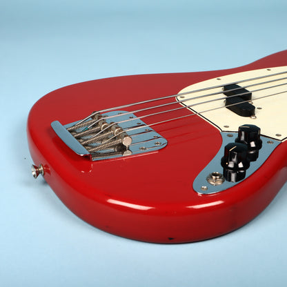 Fender 1968 Mustang Ferrari Dakota Red Short Scale Bass Guitar