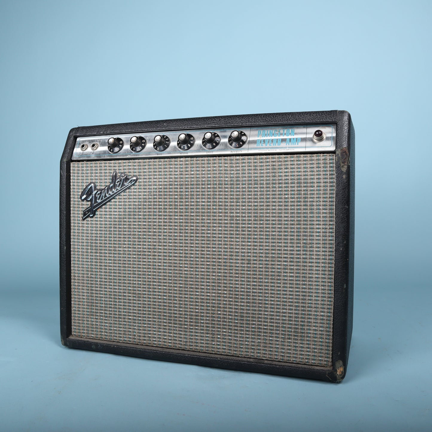 1972 Fender Princeton Reverb Guitar Amplifier Amp Silverface