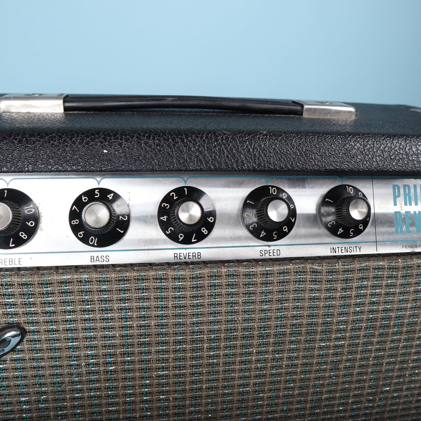 1972 Fender Princeton Reverb Guitar Amplifier Amp Silverface