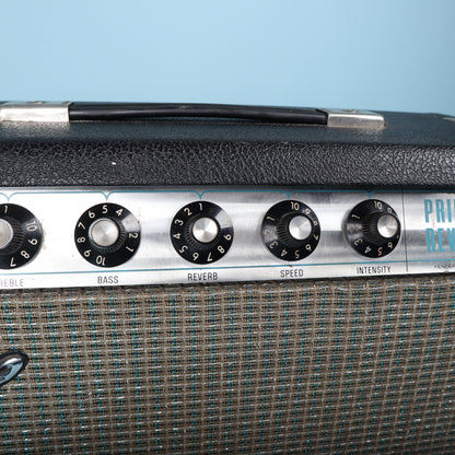 1972 Fender Princeton Reverb Guitar Amplifier Amp Silverface