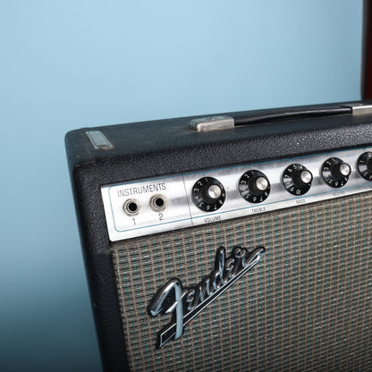 1972 Fender Princeton Reverb Guitar Amplifier Amp Silverface