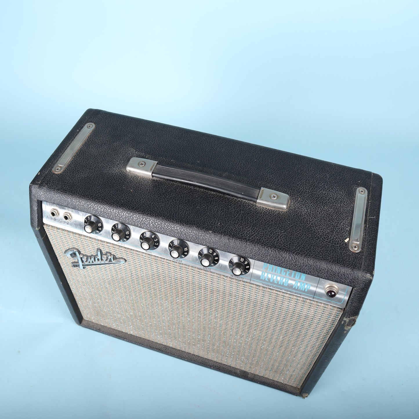 1972 Fender Princeton Reverb Guitar Amplifier Amp Silverface