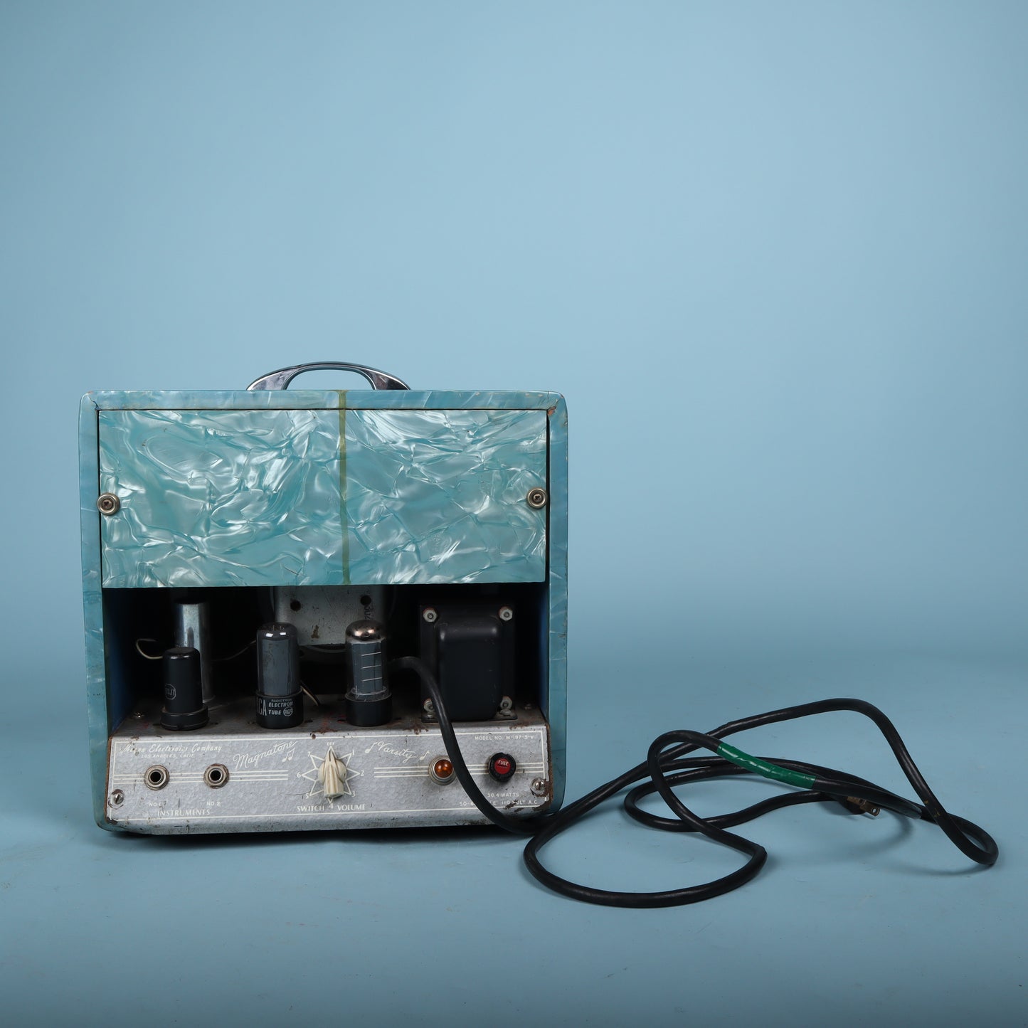 Vintage 1950s Magnatone Blue Pearloid Lap Steel Amplifier