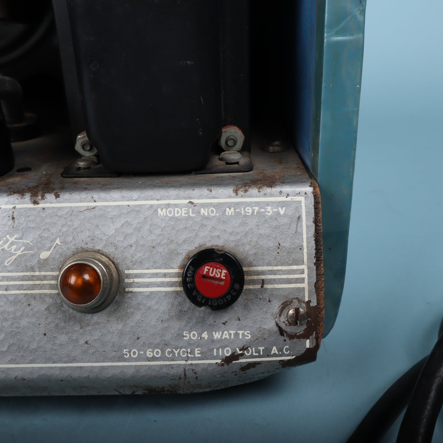 Vintage 1950s Magnatone Blue Pearloid Lap Steel Amplifier