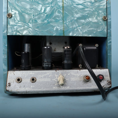 Vintage 1950s Magnatone Blue Pearloid Lap Steel Amplifier