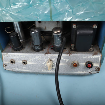 Vintage 1950s Magnatone Blue Pearloid Lap Steel Amplifier