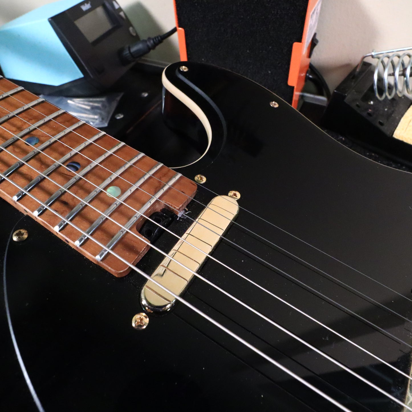Soloking Custom Shop T-Style Electric Guitar Roasted Flame Maple Neck