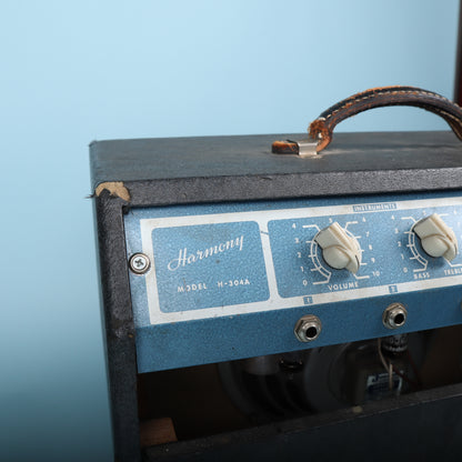 Vintage 1960 Harmony H305-A Tube Guitar Amplifier Original Jensen P12R