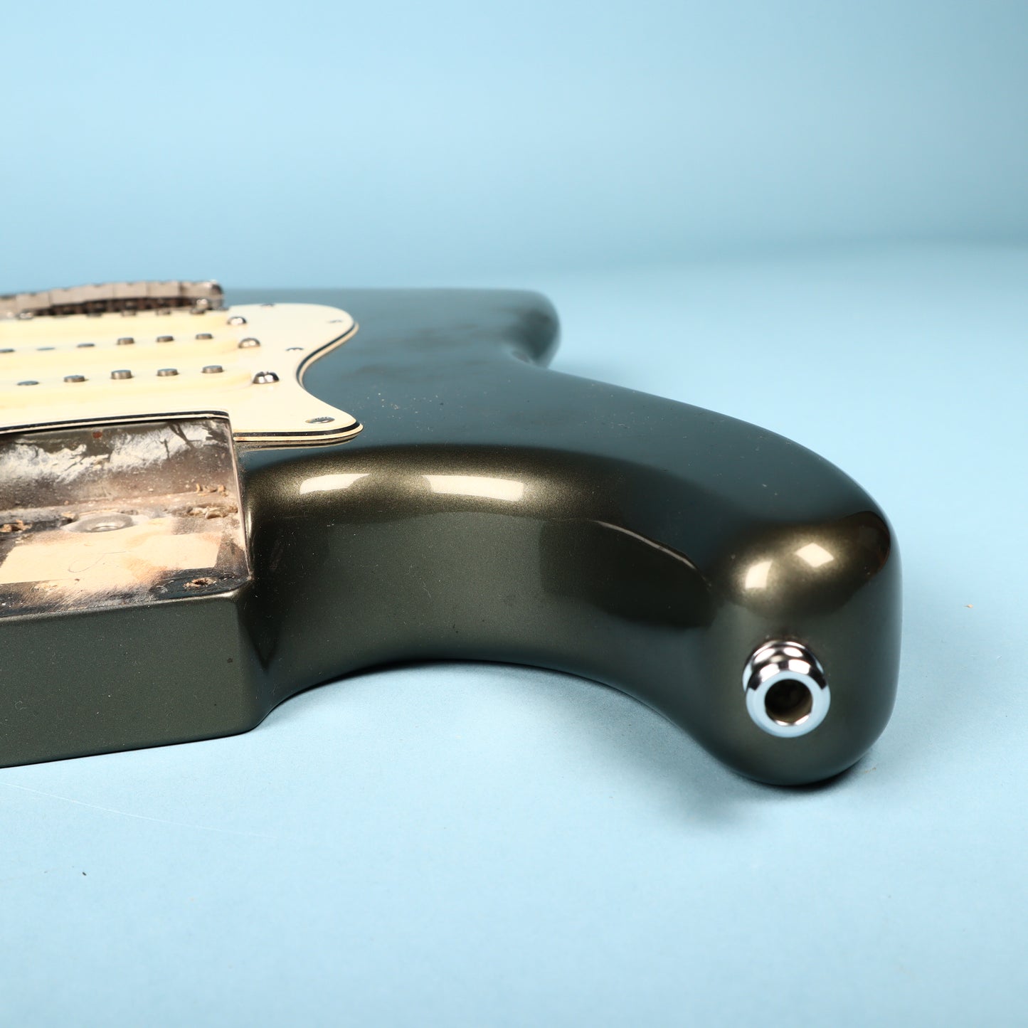 Fender USA Loaded Pickguard Olive Drab Metallic Guitar Body