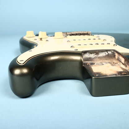 Fender USA Loaded Pickguard Olive Drab Metallic Guitar Body