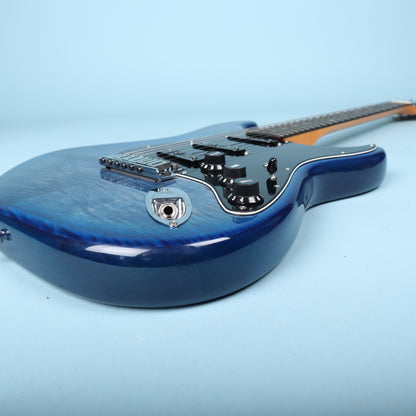 Fender American Ultra Stratocaster HSS w/Ebony Fretboard Denim Burst Blue