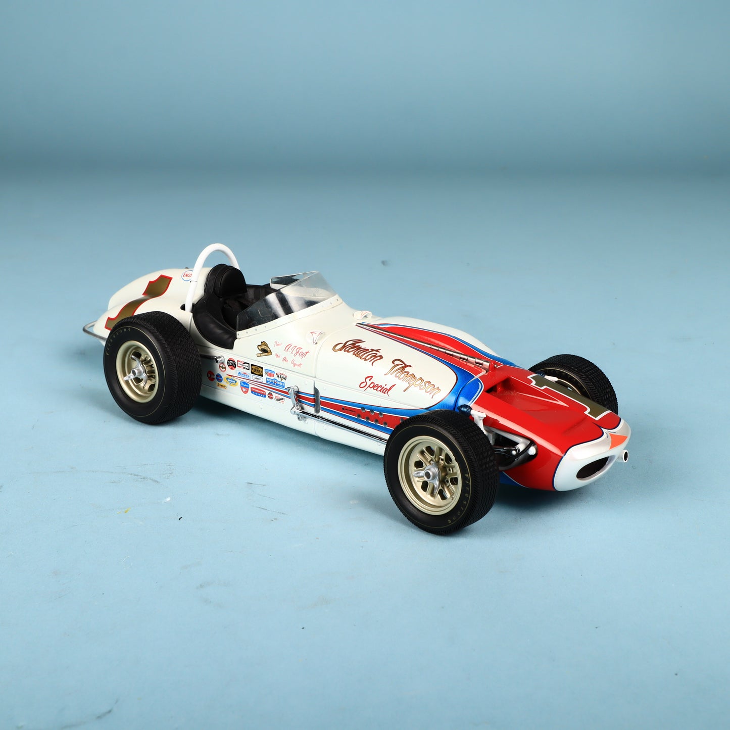 Carousel 1 A.J Foyt #1 Watson Roadster 64 Indy 500 Winner Sheraton Thompson Special