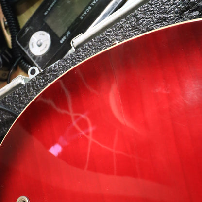 2010 Gene Baker b3 Water Semi-Hollow Mahogany Neck Crimson Burst