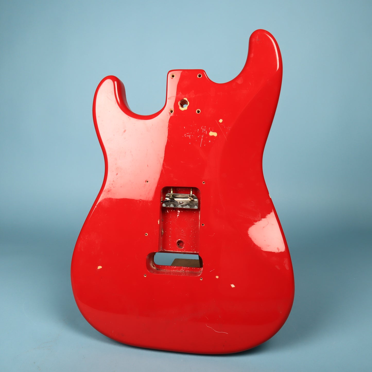 1994 Squier Stratocaster Ferrari Red Guitar Body w/ Pickguard