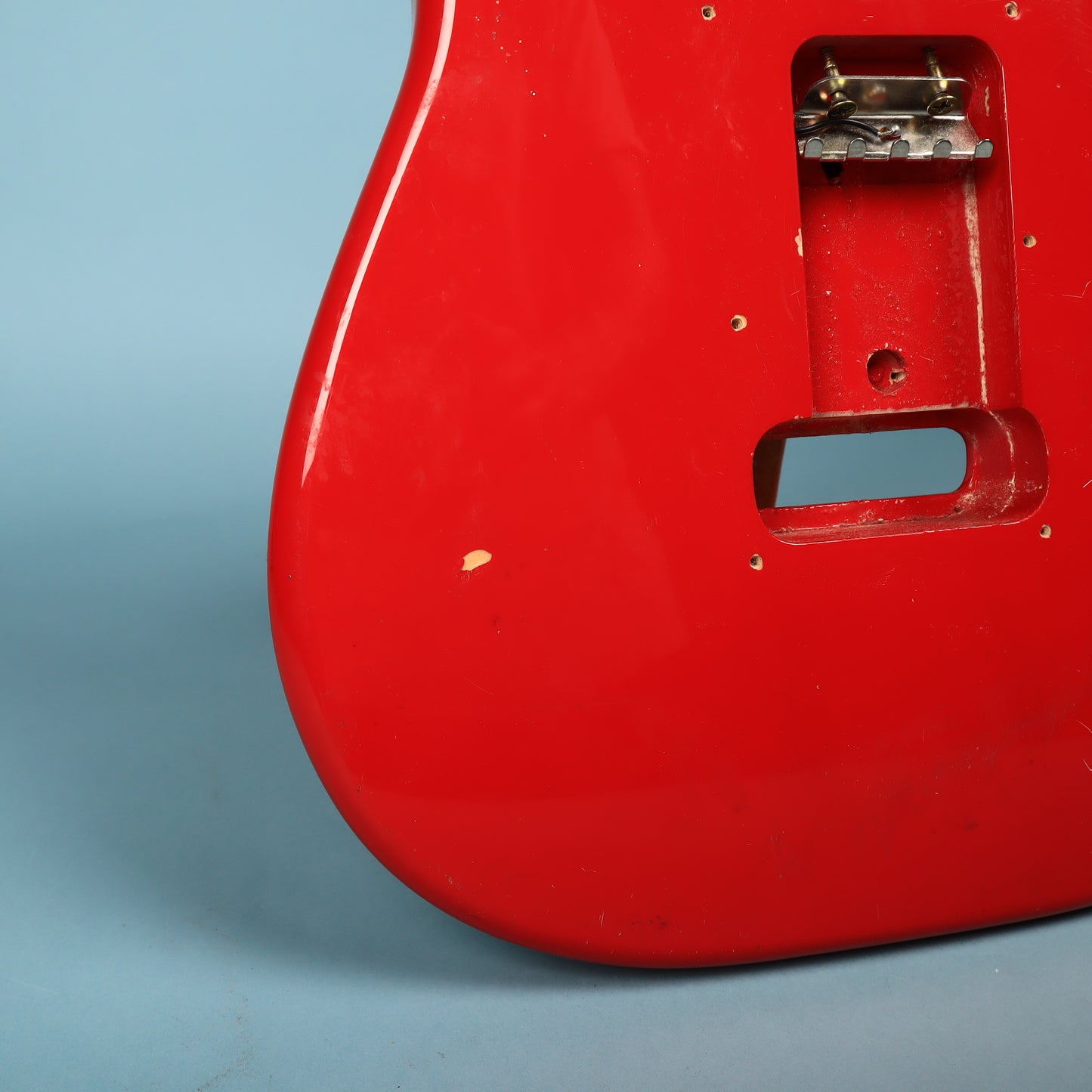 1994 Squier Stratocaster Ferrari Red Guitar Body w/ Pickguard