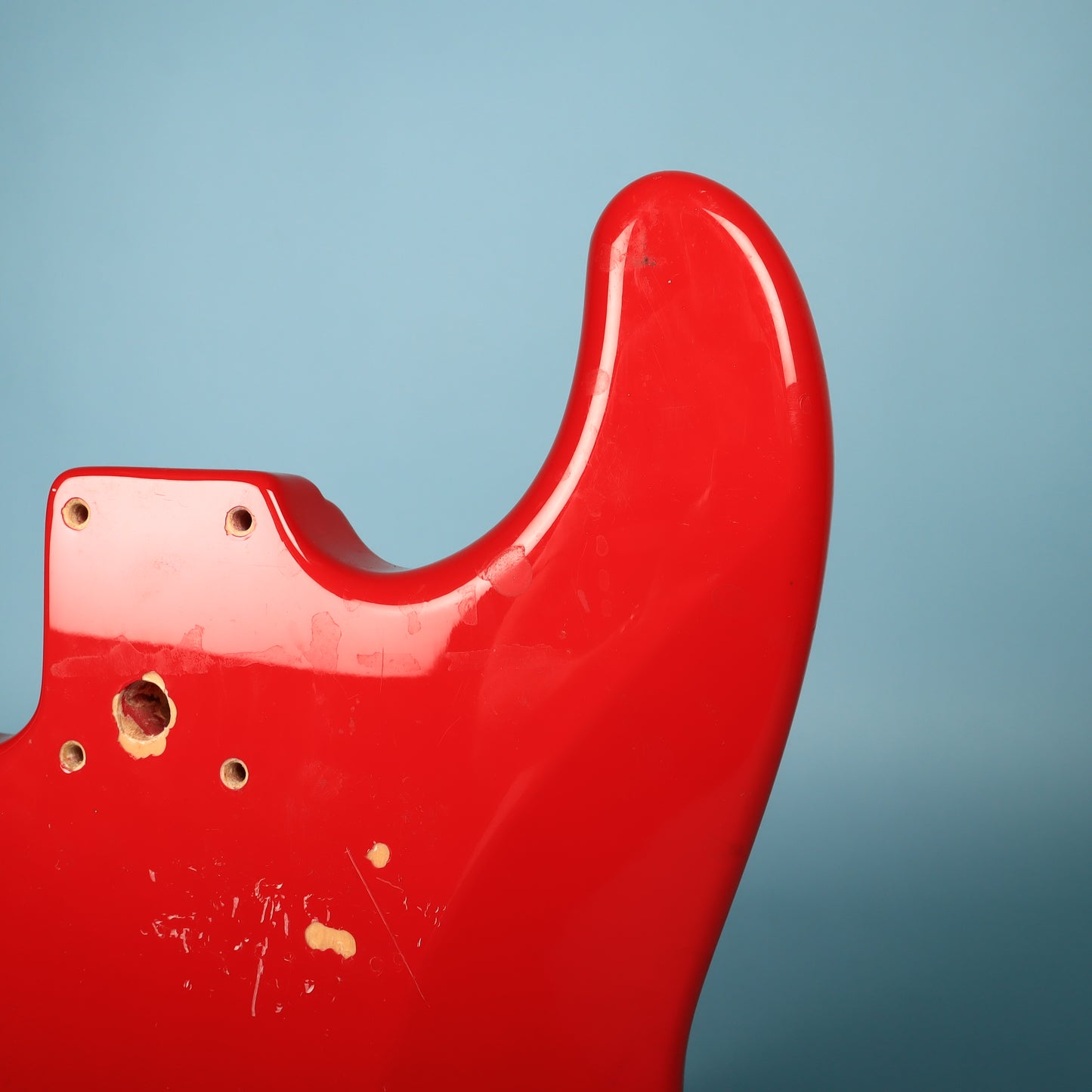 1994 Squier Stratocaster Ferrari Red Guitar Body w/ Pickguard