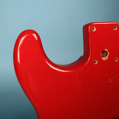 1994 Squier Stratocaster Ferrari Red Guitar Body w/ Pickguard