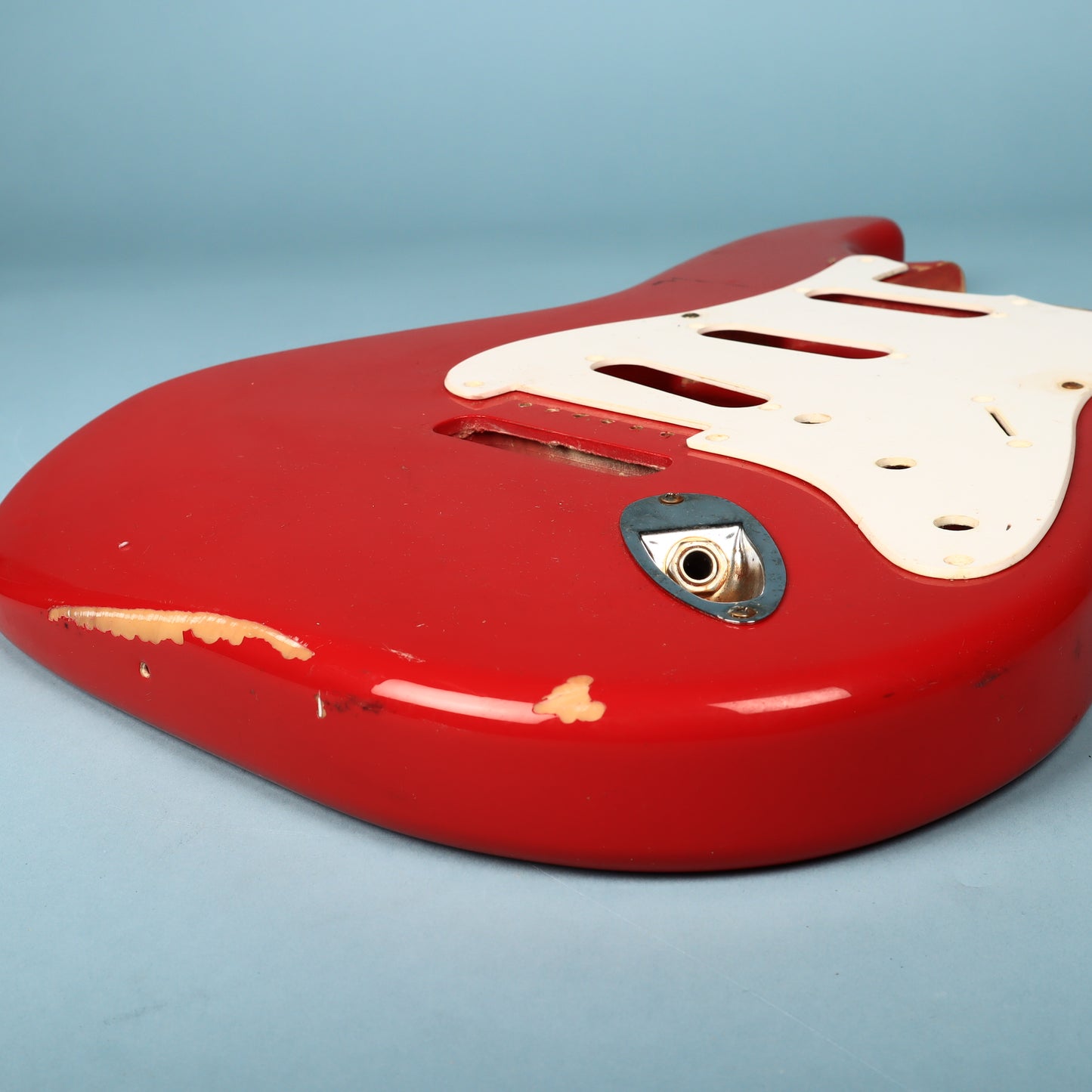 1994 Squier Stratocaster Ferrari Red Guitar Body w/ Pickguard