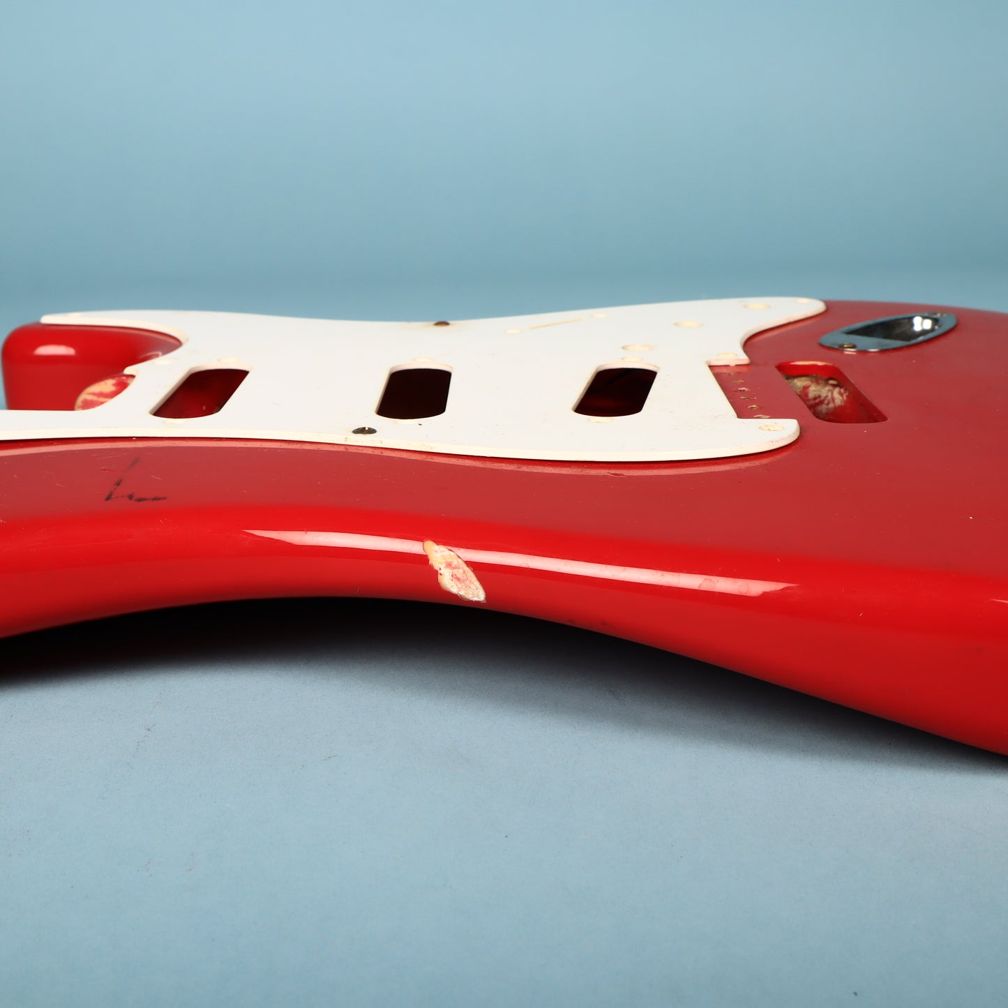 1994 Squier Stratocaster Ferrari Red Guitar Body w/ Pickguard