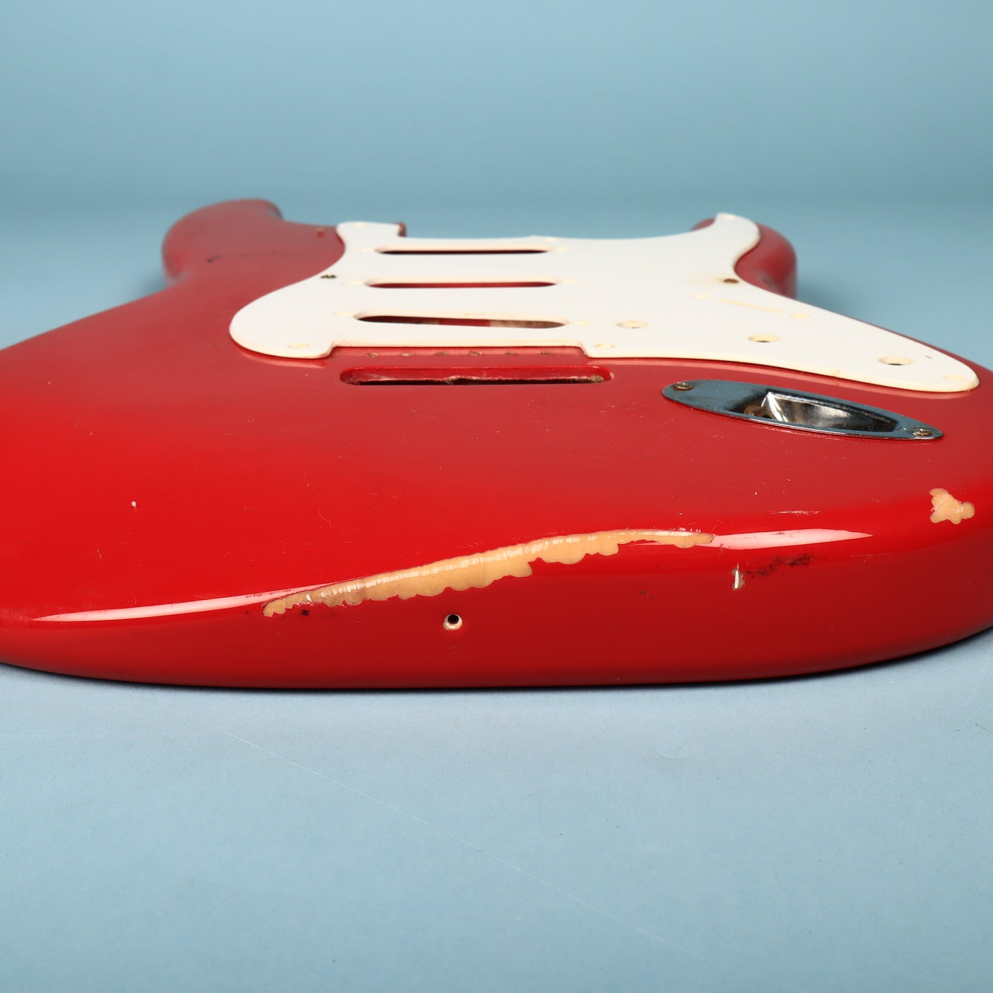 1994 Squier Stratocaster Ferrari Red Guitar Body w/ Pickguard