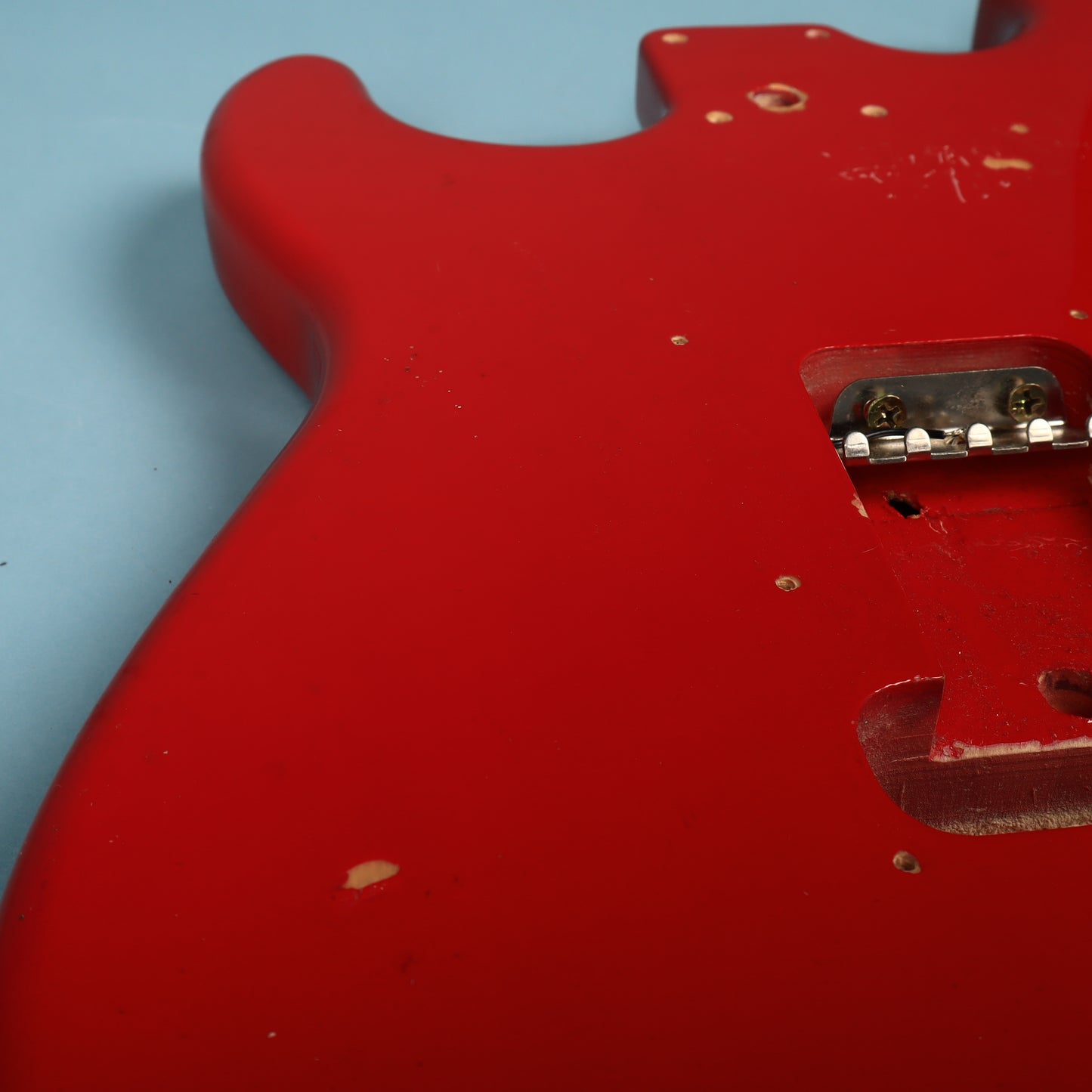 1994 Squier Stratocaster Ferrari Red Guitar Body w/ Pickguard