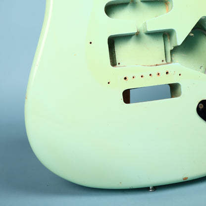 80's Chandler Industries Stratocaster Guitar Body San Francisco USA Surf Green