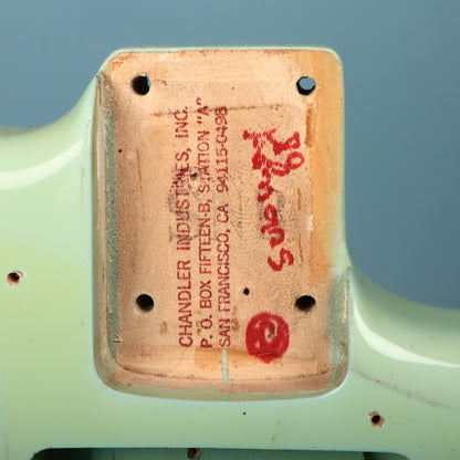 80's Chandler Industries Stratocaster Guitar Body San Francisco USA Surf Green