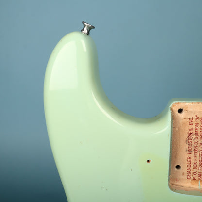 80's Chandler Industries Stratocaster Guitar Body San Francisco USA Surf Green