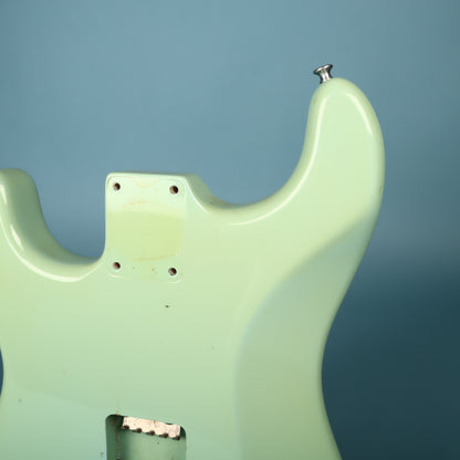 80's Chandler Industries Stratocaster Guitar Body San Francisco USA Surf Green