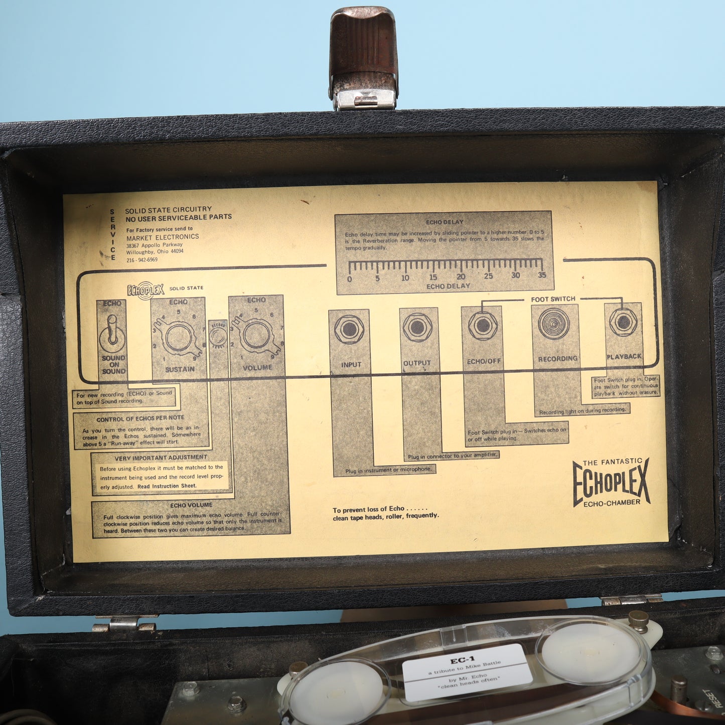 Vintage Maestro Echoplex EP-3 Tape Echo **Tested Serviced**