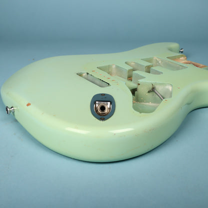 80's Chandler Industries Stratocaster Guitar Body San Francisco USA Surf Green