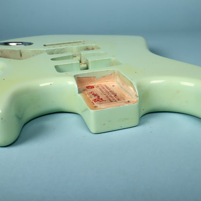80's Chandler Industries Stratocaster Guitar Body San Francisco USA Surf Green