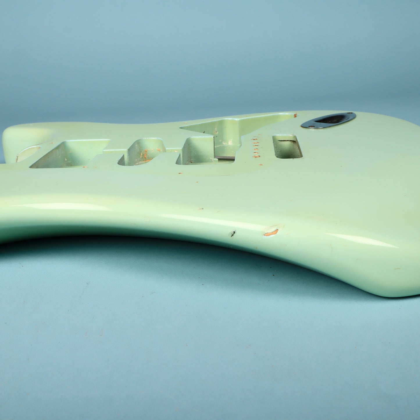 80's Chandler Industries Stratocaster Guitar Body San Francisco USA Surf Green