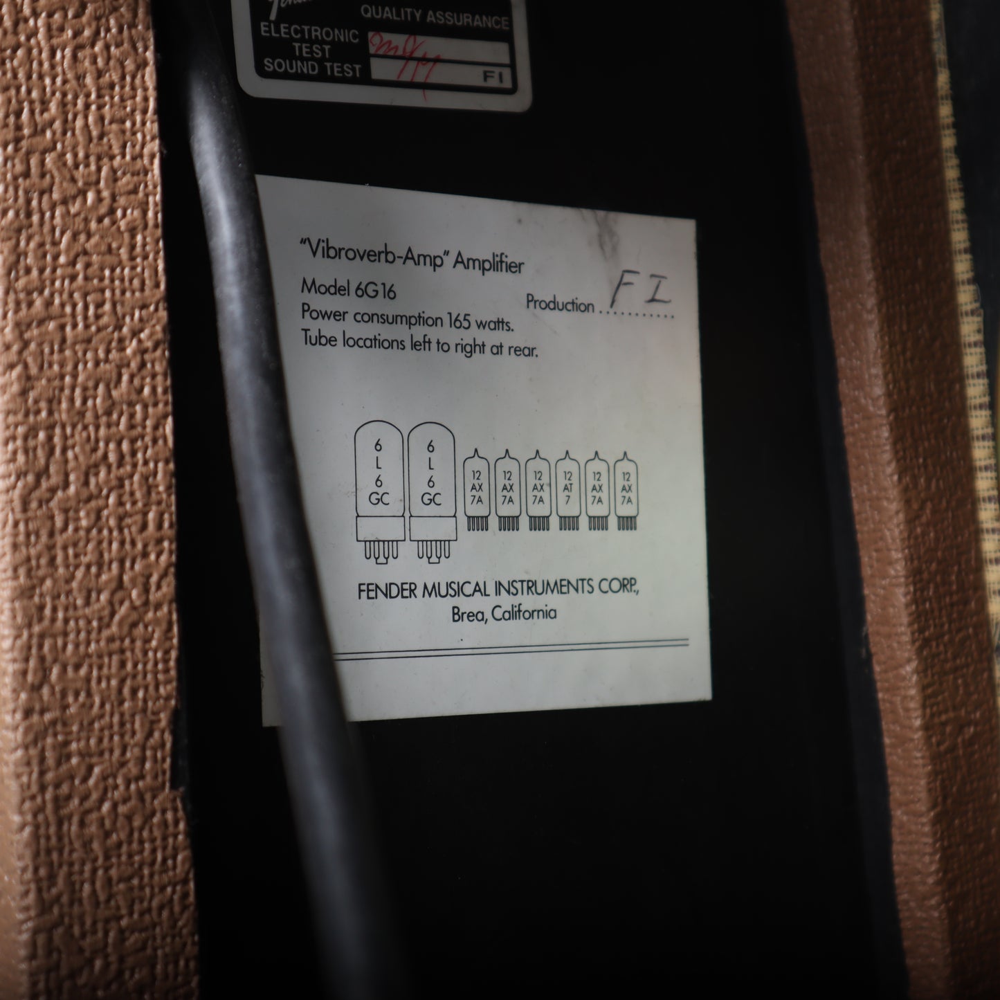 90's Fender '63 Vibroverb Reissue 40-Watt 2x10 Guitar Combo