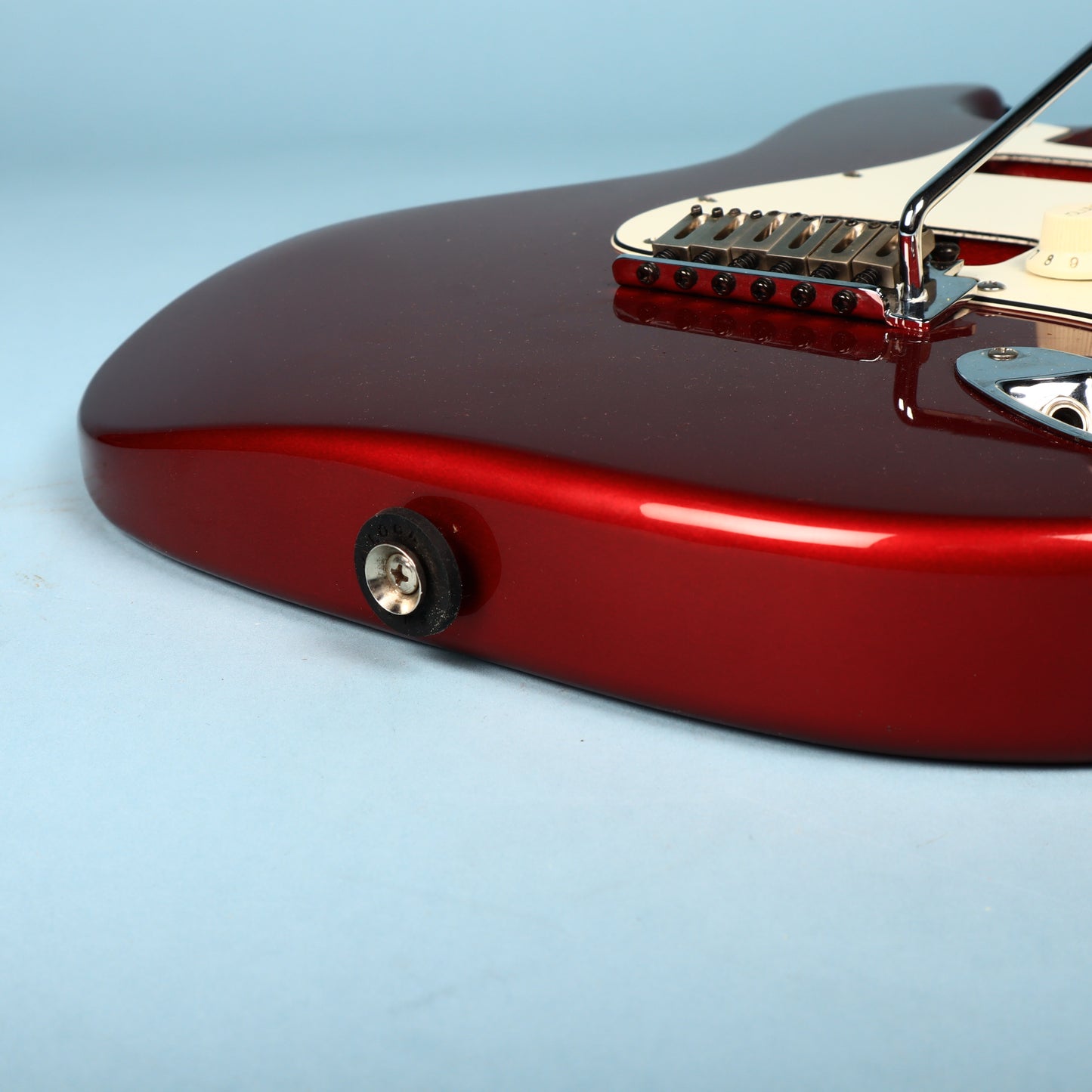 2003 Squier Stratocaster Loaded HH Humbucker Configuration Guitar Red Body