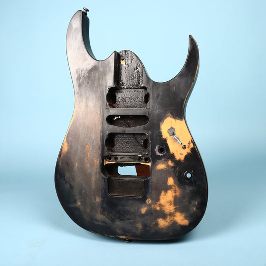 2000's Indonesian Ibanez RG5EX1 Flat Black Basswood Guitar Body Floyd Ready