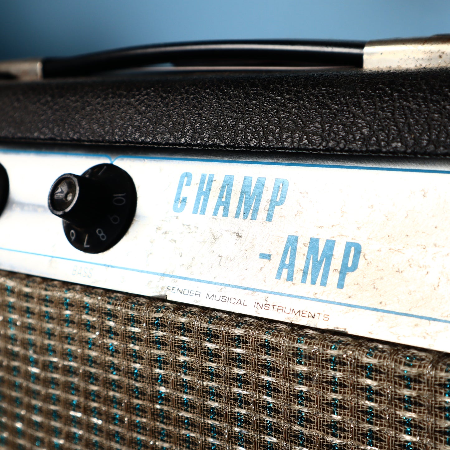 1973 Vintage Fender Champ Silverface Tube Guitar Amp